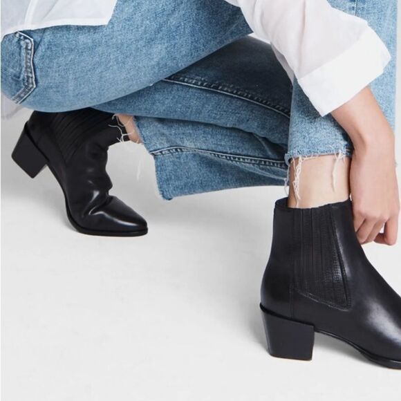 New Rag & Bone Rover short ankle bootie western style 40 9.5 10 - Picture 1 of 9